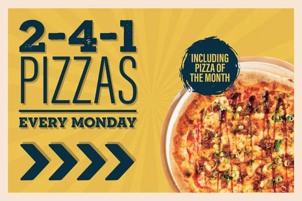 2 for 1 Pizza Every Monday at The Salisbury Arms Craft Pub Cambridge